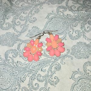 Francesca’s pink sparkly earrings